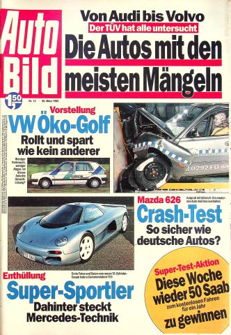 Deckblatt Auto Bild (14/1992)